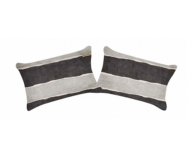 Pillow Shams - Stonewashed Horizontal Strip