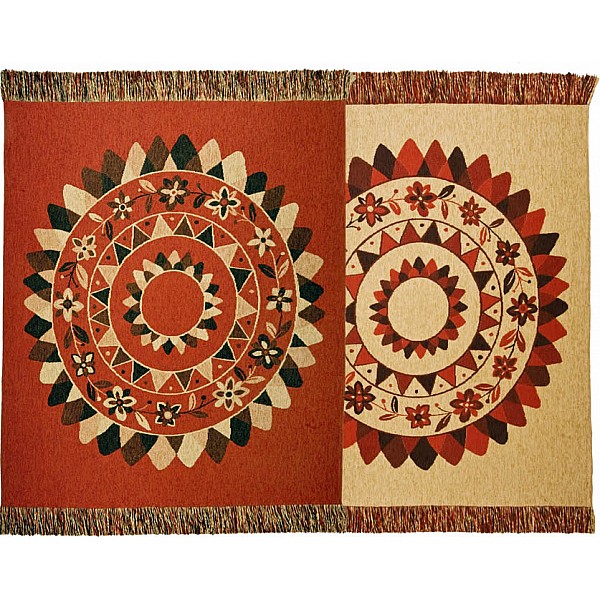 Blankets - Sun Mandala. Reversible Design